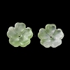 Dyed & Heated Gradient Color Glass Bead Cap GLAA-D307-01K-1
