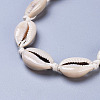 Adjustable Cowrie Shell Beads Beaded Necklaces NJEW-JN02394-2