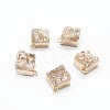 Natural Druzy Quartz Links connectors G-P396-09G-03-1