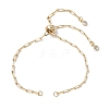 Brass Slider Bracelet Makings X-AJEW-JB01257-1
