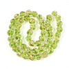 Handmade Gold Foil Glass Beads Strands FOIL-N029-04C-2