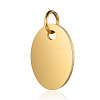 Ion Plating(IP) 304 Stainless Steel Stamping Blank Tag Charms STAS-I311-34G-1
