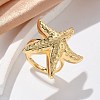 Brass Finger Rings for Women RJEW-U041-22G-1