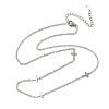 304 Stainless Steel Link Chain Necklaces for Women Men NJEW-K292-01G-P-4