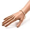 Natural Pearl Braided Bangle for Girl Women BJEW-JB06830-01-3