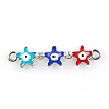 Alloy Enamel Connector Charms FIND-TAC0016-26D-1