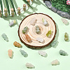 20Pcs atural Red Aventurine & Green Aventurine & Blue Aventurine & Quartz Crystal & Rose Quartz Beads G-YW0002-62-4