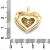 Brass Micro Pave Cubic Zirconia Pendants KK-K401-03G-01-3