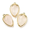 Natural Quartz Crystal Faceted Pendants G-M431-06G-09-1