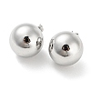 Brass Stud Earrings EJEW-I300-04C-P-1