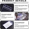  Transparent PVC Plastic Luggage Tag Bag DIY-NB0007-57-4