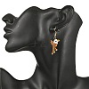 5 Pairs 304 Stainless Steel MIYUKI Glass Seed Beads Bird Dangle Earrings EJEW-MZ00555-4
