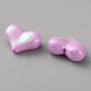Electroplate Opaque Acrylic Beads MACR-WH0010-38F-2