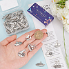 56Pcs 4 Styles Tibetan Style Alloy Pendants PALLOY-SC0004-35-3