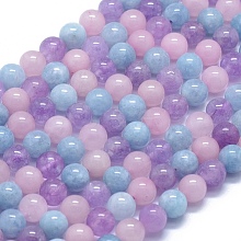Natural Aquamarine & Rose Quartz & Amethyst Beads Strands G-D0013-68