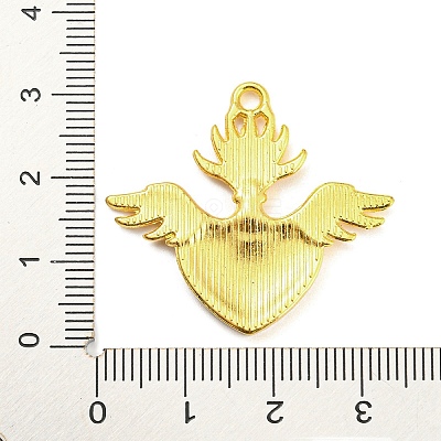 Alloy Rhinestone Settings Pendant PALLOY-H132-02G-14-1