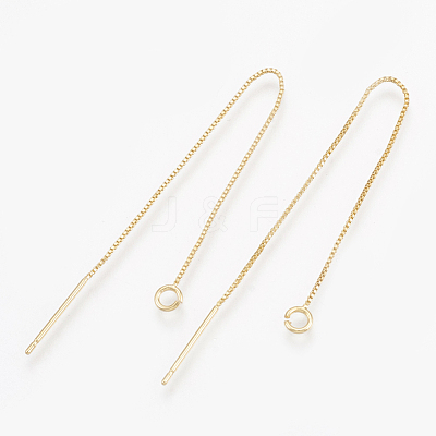 Brass Stud Earring Findings KK-S348-101-1