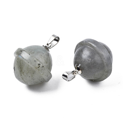 Natural Labradorite Pendants PORC-T132-053C-1