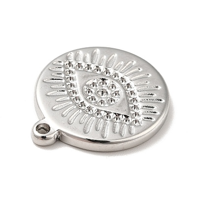 Tarnish Resistant 304 Stainless Steel Pendants Rhinestone Setting STAS-A066-16P-1