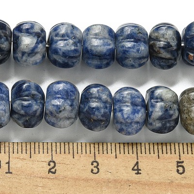 Natural Blue Spot Jasper Beads Strands G-G142-A13-01-1