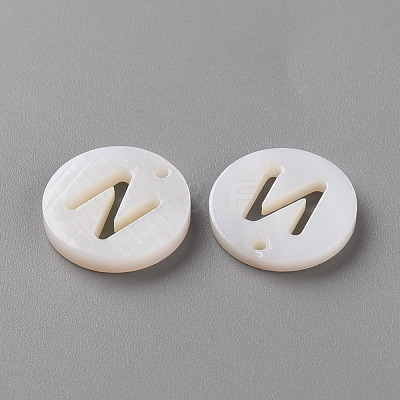Natural Freshwater Shell Pendants SHEL-Q311-008N-1