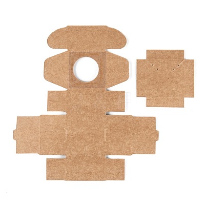 Rectangle Foldable Creative Kraft Paper Gift Box CON-B002-06B-02-1