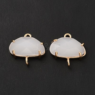 K9 Glass Connector Charms KK-E071-24KCG-03-1