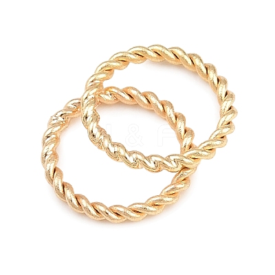 Brass Soldered Closed Jump Rings KK-K253-15D-03G-1