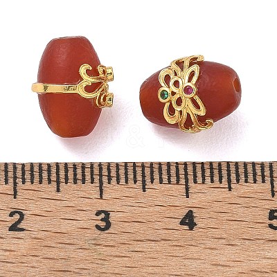 Natural Carnelian Oval Beads GG-D002-04G-1
