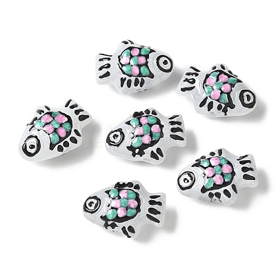 Baking Paint Glass Enamel Beads BLOW-D300-03A-1