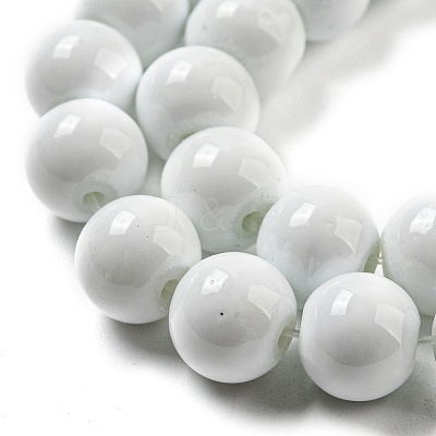 Painted Glass Bead Strands DGLA-S071-8mm-01-1