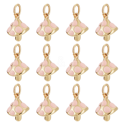 12Pcs Brass Enamel Charms KK-ME0002-91-1