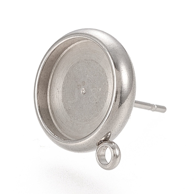 Tarnish Resistant 304 Stainless Steel Stud Earring Findings STAS-K202-04D-P-1