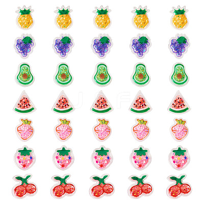35Pcs 7 Styles PVC Plastic Cabochons KY-TA0001-43-1