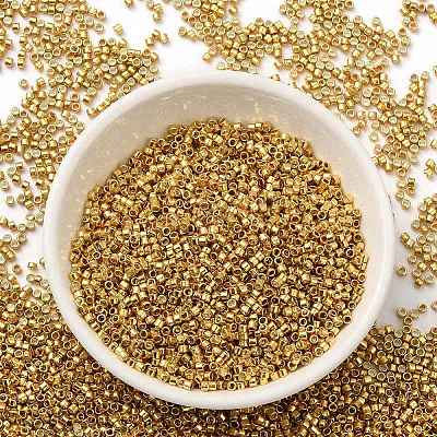 Electroplate Glass Seed Beads X-SEED-S042-01B-12-1