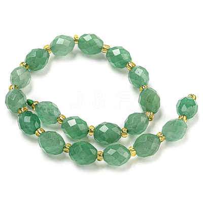 Natural Gemstone Green Aventurine Beads Strands G-N342-56-1