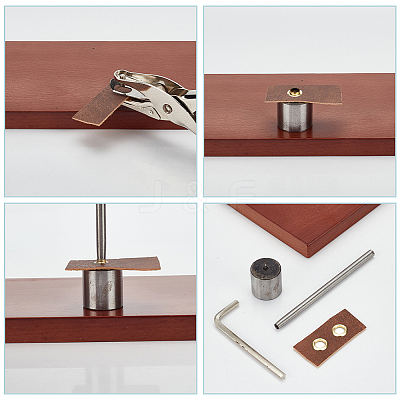 Steel Leather Puncher Hole Drilling Tool AJEW-WH0471-153A-1