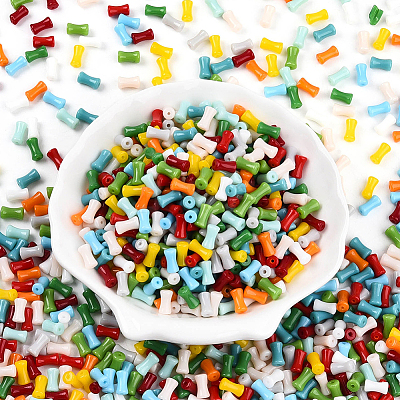 500Pcs Opaque Colours Glass Seed Beads SEED-PA0001-07-1