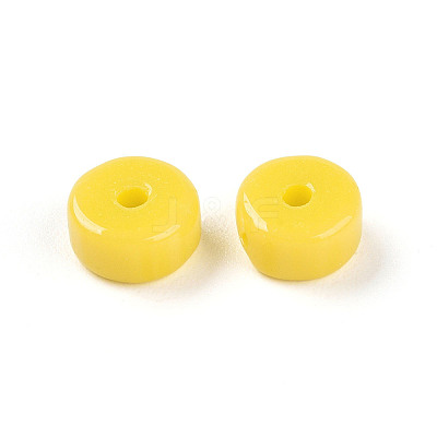 Opaque Solid Color Glass Beads GLAA-N007-6x3mm-A09-1