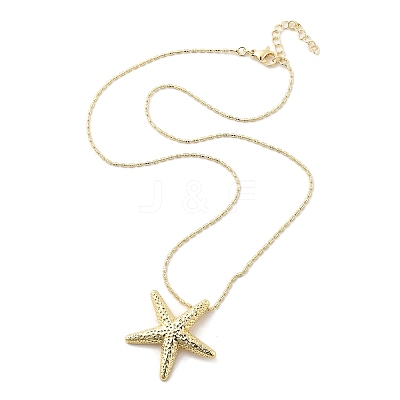 Brass Pendant Necklaces LS-NJEW-S385-05B-G-1