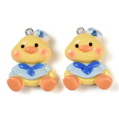 Chick Resin Pendants RESI-U004-03C-1
