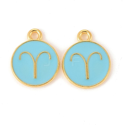 Alloy Enamel Pendants ENAM-S124-01B-16A-1