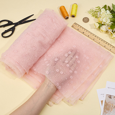 Nylon Lace Fabric DIY-WH0699-65B-1