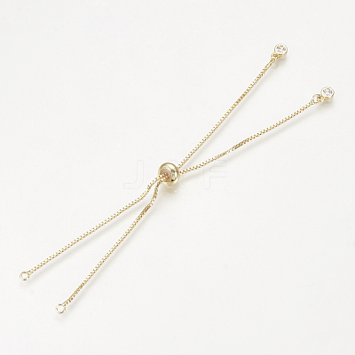 Brass Slider Bracelets Making MAK-R025-02G-1