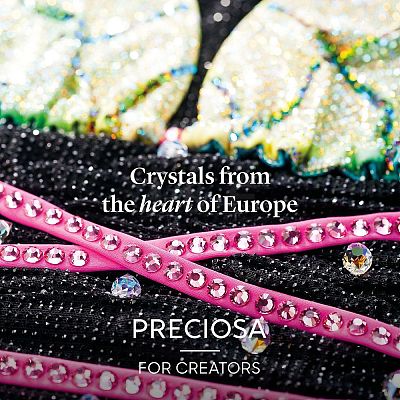 Preciosa® MAXIMA Crystal No Hotfix Flatback Stones Y-PRC-NSS12-60010-200-1