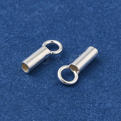 925 Sterling Silver Cord Ends STER-P055-01A-S-1