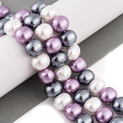 Shell Pearl Beads Strands BSHE-L035-E05-1