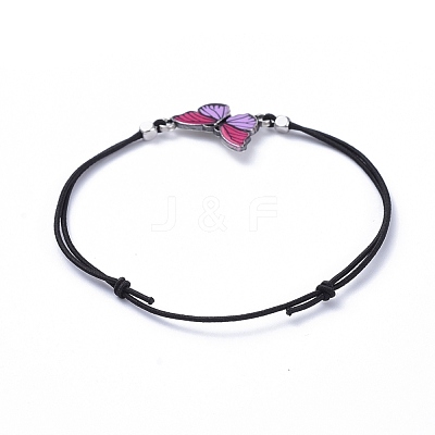 Adjustable Elastic Cord Bracelets X-BJEW-JB05284-M-1