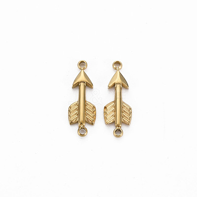 Ion Plating(IP) 304 Stainless Steel Connector Charms STAS-N097-099LG-NR-1