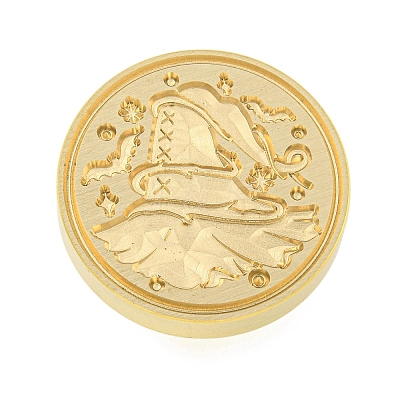 Halloween Series Wax Seal Brass Stamp Heads LS-AJEW-M039-01E-1